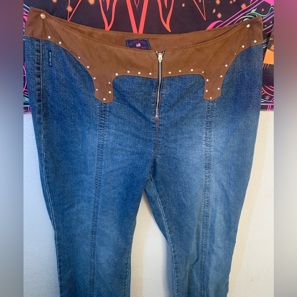 U.S Pollo Assn bell bottoms Jeans Plus Size 22